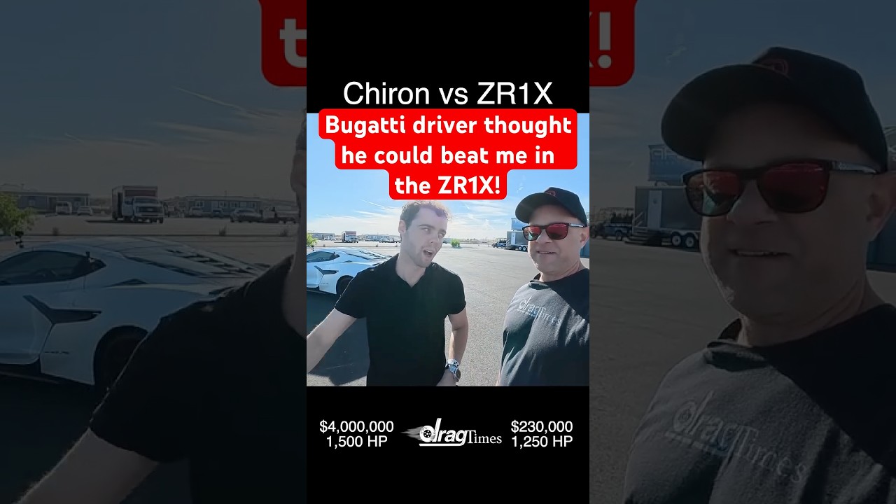 Bugatti Chiron driver thought he could beat me in the Corvette ZR1X