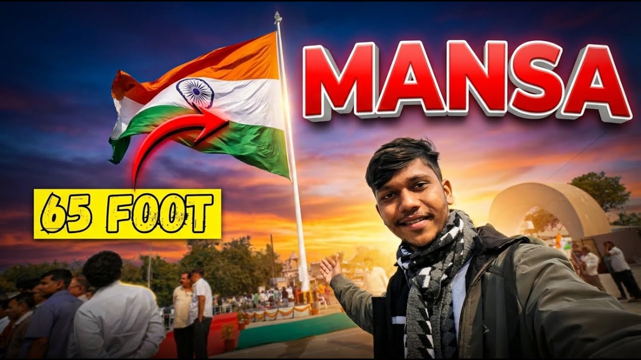 🇮🇳 MANSA Ka 65 FOOT TIRANGA 😱 | Mansa Ka Sabse Bada Jhanda? | Dark B-Devil Vlog