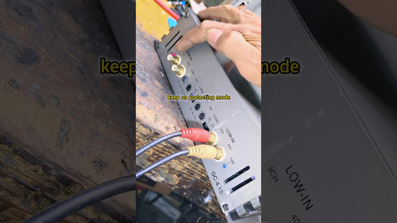 in protect mode #4chanel #tips #amplifier #diy #repair