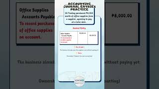 Purchase of Office Supplies on Credit Journal Entry (Easy Examples)