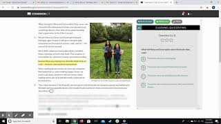 Using Commonlit - Student View Profile