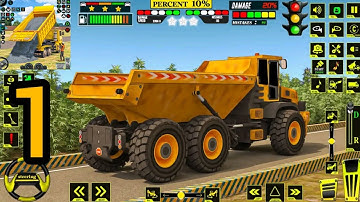 3D Construction Simulator Gameplay Walkthrough Part 1 - Road Construction - Android & ios Gameplay