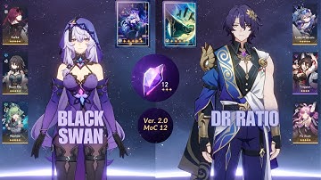 Black Swan DoT team & Dr. Ratio Hypercarry | Memory of Chaos Floor 12 (3 stars) | Honkai: Star Rail