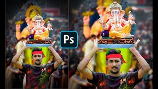Ganesh Chaturthi Special Photoshop Editing Tutorial 2020 |Ganesh Chaturthi  Photo Editing -Sri Editz screenshot 3