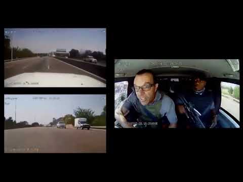 Güney Afrika&rsquo;da zırhlı araca saldırı (Full dashcam footage of failed  heist front rear combined)