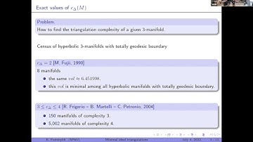 Evgeny Fominykh, New aspects of complexity theory for 3-manifolds