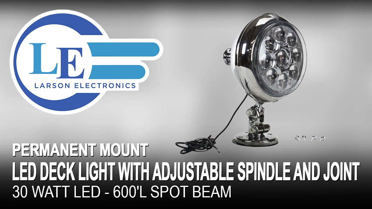 Permanent Mount LED Deck Light with Adjustable Spindle and Joint - 30 ...
