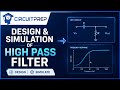 RC High Pass Filter, Single Pole, Double Pole, Phase and Magnitude Plot Analysis