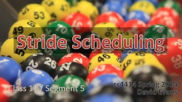 Lottery and Stride Scheduling