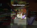 Triple Elimination  #minecraft #minecraftgameplay #cubecraft