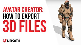 Avatar Creator Tutorial: Exporting to 3D Object screenshot 3