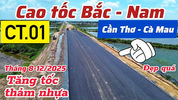 Thảm betong nhựa cao tốc Cần Thơ - Cà Mau, 4 tháng chạy nước rút về đích