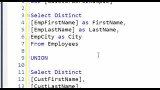 Fundamentals of SQL Unions and Intersects