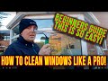 How to clean windows like a pro, for beginners. Window cleaning like a boss.