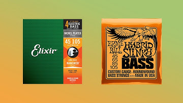 Elixir NANOWEB Nickel Plated (45/105) 🔥VS🔥 Ernie Ball 2833 HYBRID SLINKY (45/105)