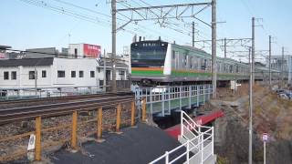 [FHD]E233系3000番台　NT1編成+NT59編成　早川駅近くの歩道橋＋α