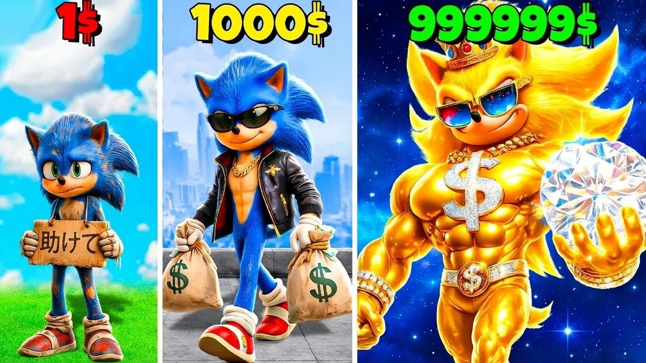貧乏ソニックから大金持ちソニックへ！GTA5でソニックムービーモッドやってみた