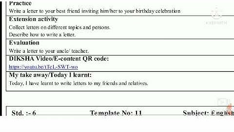 Bridge Course Subject-English Class-6th Template no-10