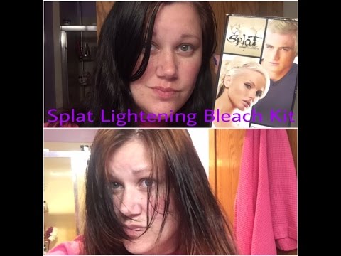 Splat Lightening Bleach Kit On Black Hair Youtube