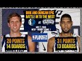 NBA Duel: Tim Duncan 31pts 13reb vs Dirk Nowitzki 20pts 14reb - 2006 WCSF GAME 1