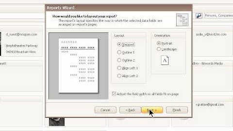 How to Use the Reports Wizard