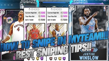 NBA2K20 - HOW TO SNIPE ON MYTEAM!!! BEST SNIPING TIPS!!