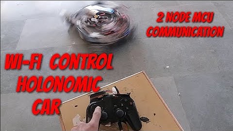 (Wi-Fi control robot) RC holonomic car using 2 Nodemcu esp8266 communication | Siddharth Rami