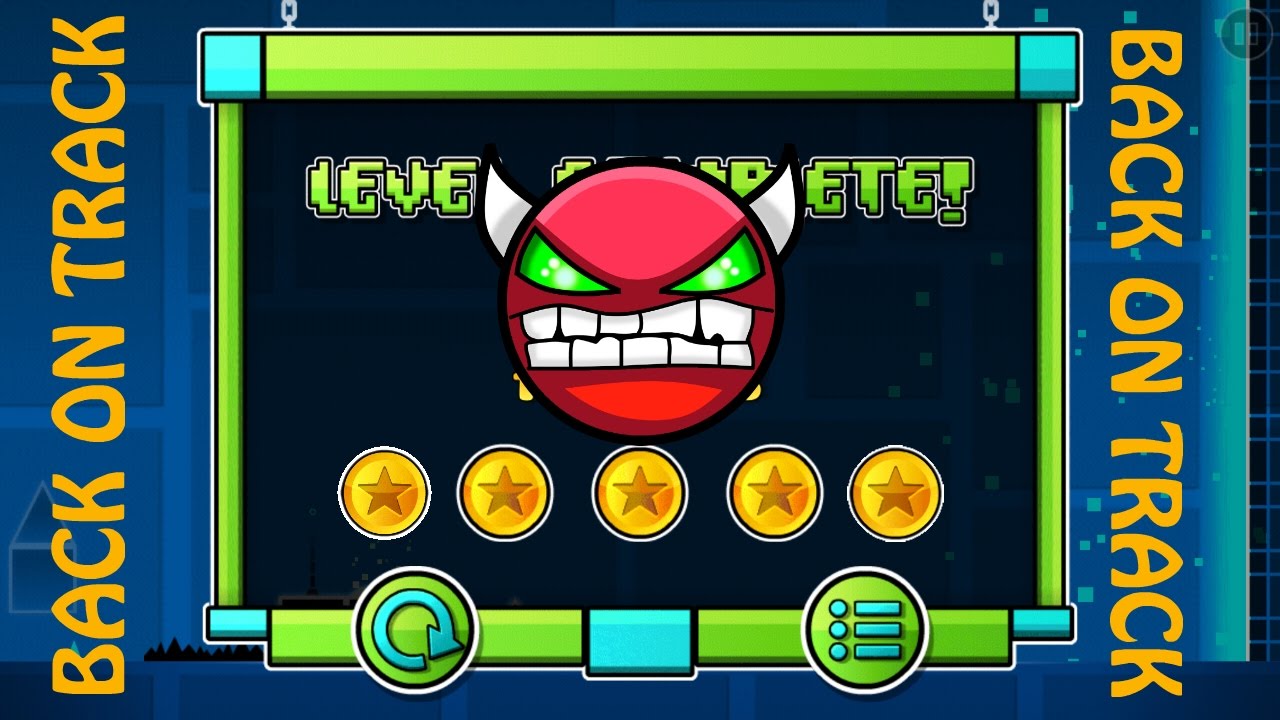 Geometry Dash - Back On Track - All coins - YouTube