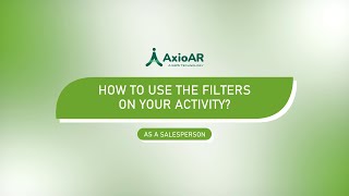How To Use The Filters On Your Activity? Salesperson