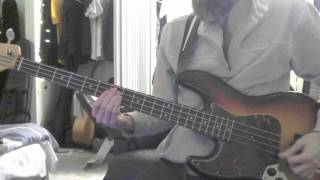 Video thumbnail of "They Might Be Giants - Long White Beard (w/Robin Goldwasser) (bass cover)"