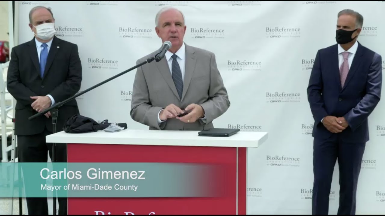 Miami-Dade County Mayor visits Doral Antibody Testing Center on REEF Network
