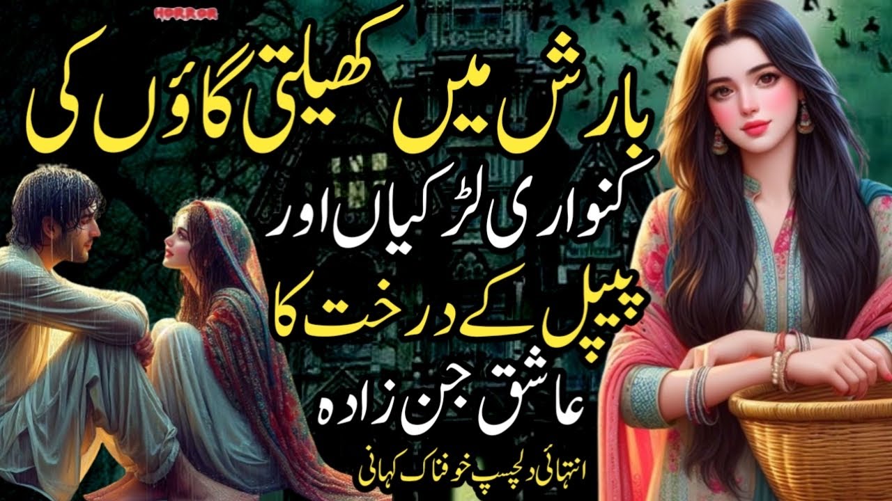 Barish Mein Khelti Gaon Ki Kanwari Larkian Aur Peepal Kay Drakht Ka Ashiq Jinzada