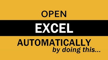How to Automatically Open Excel when Computer Starts