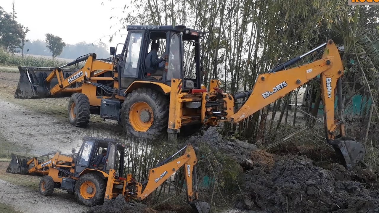 Escorts Dozer Construction Video - JCB Dozer Video
