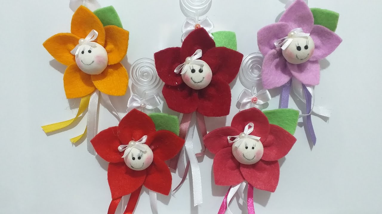 Imã de geladeira de flor, porta recado