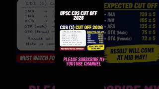 upsc cds 1 cut off 2026 | upsc cds 1 cut off 2026 update | upsc cds 1 result 2026