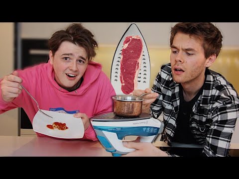 COOKING A 3-COURSE-MEAL WITH AN IRON?
