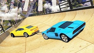 Mega Ramp Impossible - Chained Cars Jump Android Gameplay screenshot 1