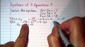 Systems of 3 Equations 2
