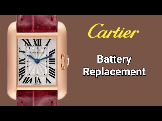 How to replace the battery fake Cartier watch - YouTube