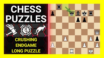 Chess Puzzles to Practice. Themes: Crushing, Endgame, Long puzzle. Learn Chess
