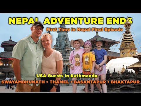 First Time in Nepal🇳🇵Final Episode | Kathmandu, Monkey Temple, Bhaktapur & Thamel Street