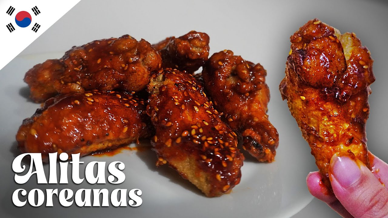 🔥 Alitas coreanas crujientes y picantes 🇰🇷🍗 | Recetas con Karla