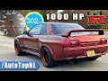 1000HP NISSAN GTR R32 *INSANE* 100-300KM/H & FLYBY SOUND by AutoTopNL