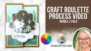 Double Z-Fold Card With Polar Bears? This Is TOO ADORABLE | Craft Roulette # 299