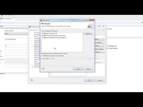 Libraries Support in Zend Studio