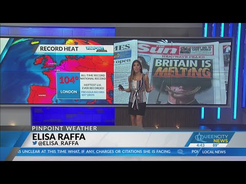 Britain sizzles in