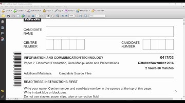 How to set the header and footer of a word document IGCSE ICT 0417