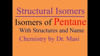 What are the Isomers of Pentane 3 Isomers of Pentane