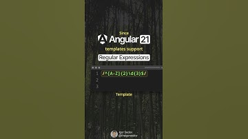 New in Angular 21: Regular Expressions in Templates #angular #angular21